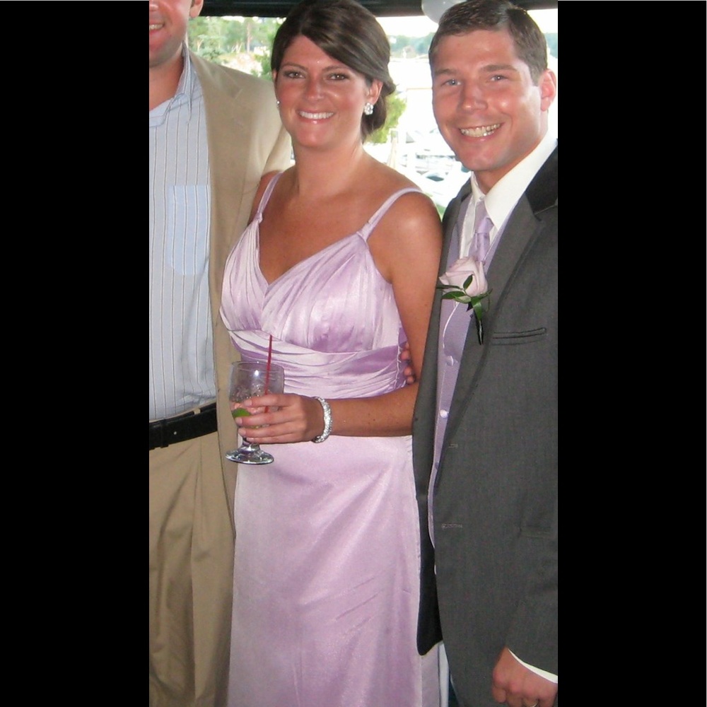 Shimmering Purple Wedding Dress